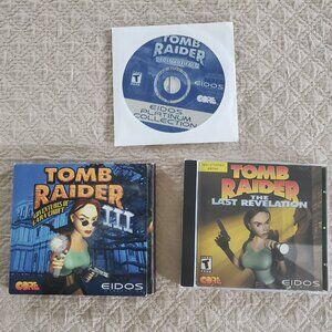 Lot Tomb Raider III 3 Croft Lost Artifact Last Revelation CD-ROM PC Video Game